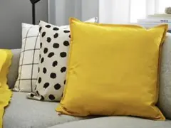 未開封 IKEA GURLI グルリ クッションカバー イエロー 50x50