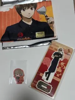 ぼてぢゅう　沖田総悟　銀魂　タオル　ステッカー　アクスタ