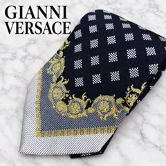 GIANNI VERSACE ジャンニヴェルサーチ ネクタイ シルク 小紋柄
