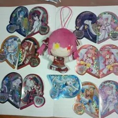 ホロライブ　宝鐘マリン指パペット　hololive　キラステッカー13枚