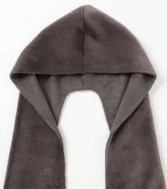 自由区　エコミンクフード付き ストール