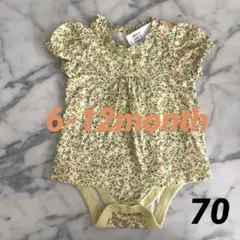 【お値下げ】baby gap 花柄ワンピースロンパース6-12ヶ月