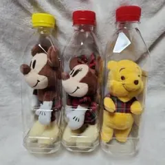 ☆KIRIN午後の紅茶　ミッキー&ミニー&プーさんペットボトル入り　ぬいぐるみ☆