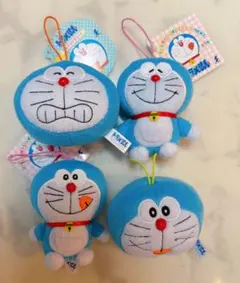 ドラえもん ぬいぐるみ マスコット 4個セット
