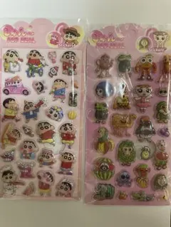 立体シール　クレヨンしんちゃん　イタリアンブレインロット　カプチーノアサシーノ