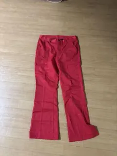 MONO-MART 赤 フレアパンツ M