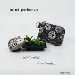 rosyとtambourine を合わせたミニがま口 ミナペルホネン - メルカリ
