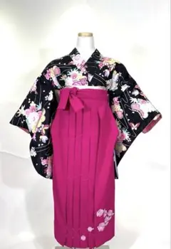 卒業式袴6セット振袖・袴(紐下95㌢)159〜164㌢ 襦袢・半巾帯・重衿・髪飾