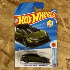 ホットウィール　トヨタ プリウス カスタム ルーフキャリア無し　モスグリーンのサムネイル