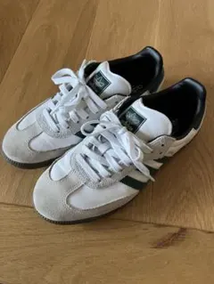 adidas Samba ホワイト/グリーン スニーカー　ADV
