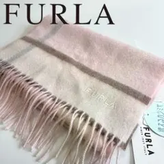 ✨新品✨FURLA✨フルラ✨洗える✨カシミヤ100%✨チェック✨ピンク✨ストール