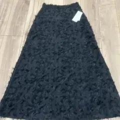 Aラインスカート 黒 M