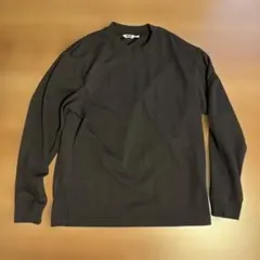 UNIQLO U エアリズムコットンクルーネックTシャツ ブラック 長袖Sサイズ