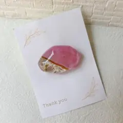 no.348 ピンクと白いお花のヘアゴム/ポニーフック/ブローチ　ハンドメイド