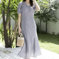 【MISCHMASCH】ボリューム袖ワンピース