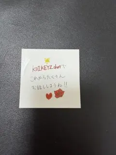 【本日限定値下】 KO1KEYZ ファンミ　plus chat ステッカー　照井