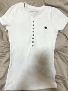 【新品】アバクロ 半袖ヘンリー　白　XS