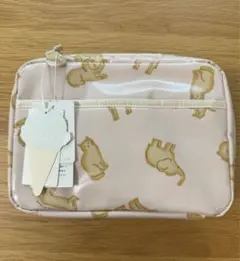 【新品】ジェラートピケ　オムツポーチ　クッキーアニマルモチーフ