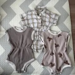 ベビーロンパースセット 3点セット 韓国子供服