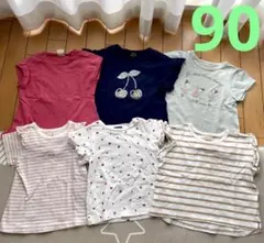 プティマイン　半袖　Tシャツ アンパンマンオマケ付き　6点セット 90