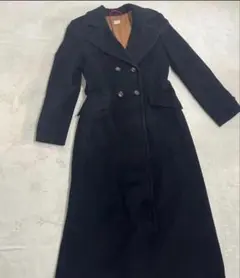 Paul Smith 黒 ロングコート ウエストベルト付き