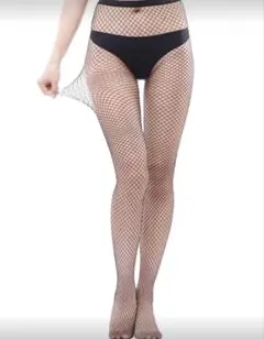 ヴィンテージブラック ファッショナブル　フィッシュネットソックス 黒　網タイツ