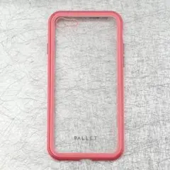 iPhone 7/8/SE2 ガラスハイブリッドケース クリアピンク