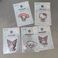 キャラクター刺繍ワッペン5個セット