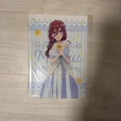 「五等分の花嫁」アニメ原画展 Engagement クリアファイル 中野三玖