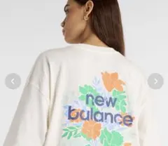 《美品》ニューバランスフラワー オーバーサイズ　ドショートスリーブ　Tシャツ