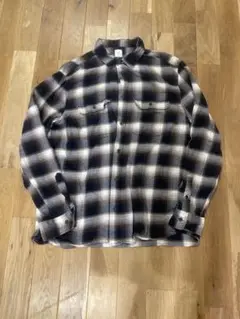 H&M チェック柄 長袖ネルシャツ XL