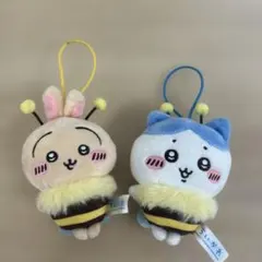 ちいかわ　うさぎとハチワレのぬいぐるみマスコット（ハチ）