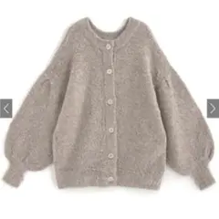 グレイル　前後2Wayモヘヤタッチニットカーディガン[an1244]