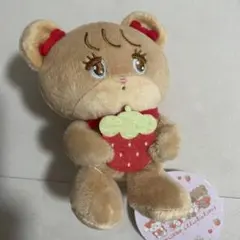 mikko いちごマスコット ぬいぐるみ　ラテ