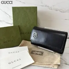 美品】 99 GUCCI グッチ インターロッキング キーケース - メルカリ