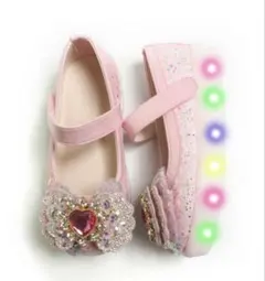 光る　ジュエリー　フラットシューズ　16cm