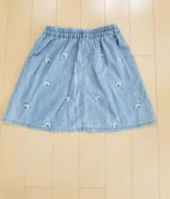 キッズ女の子スカート　160サイズ 全面刺繍入り