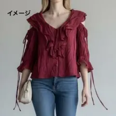 one after another NICE CLAUP レッド　フリーサイズのサムネイル