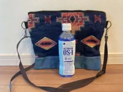 ハンドメイドショルダーバッグ ネイビー