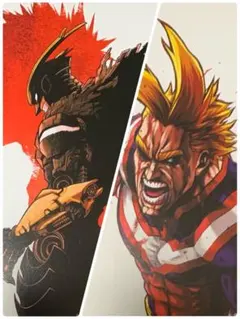 ☆ 僕のヒーローアカデミア　原画展　ポストカード　オールマイト