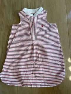 ポロラルフローレンPolo Ralph Lauren ワンピース 赤 ストライプ