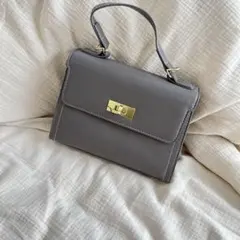 【SHEIN•シーイン】2way ショルダー ハンドバッグ グレー 未使用品
