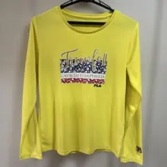 フィラ FILA テニスウエア Tシャツ 長袖 L 黄