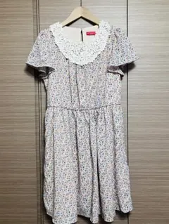 earth music&ecology 花柄レース襟ワンピース