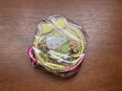 ハローキティ新幹線 カラビナ付きラメアクリルキーホルダー ガチャ 鳥取のサムネイル