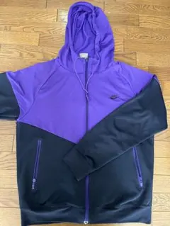 NIKE NikeFIT DRY ジャージ パーカー フルジップ M 紫×黒のサムネイル
