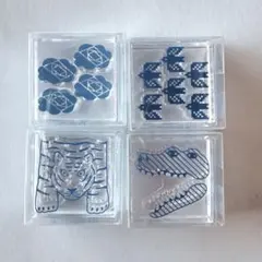 【新品】キングジム 透明スタンプ 氷印 スタンプ 4セット