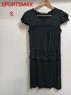 SPORTMAX マックスマーラ　ワンピース　ブラック　S ストレートラインのサムネイル