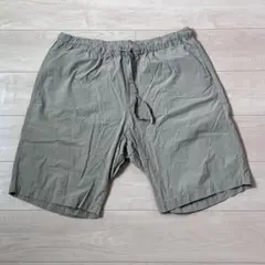 Mujilabo 洗いざらしサッカー織りショートパンツ カーキ 無印良品のサムネイル