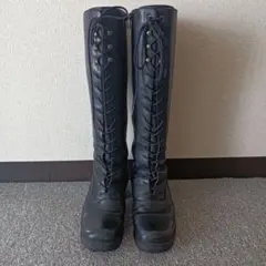 あしながおじさん　レースアップロングブーツ